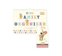 Portico Designs Ltd 2026 Boofle A4 Family Planner Organiser Wall Calendar & Slim Diary Set Portico Designs Ltd Multicolor