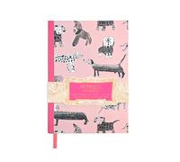 Portico Designs Ltd A5 Chunky Lined Journal, Dogalicious Dog Pattern, Pink, 300 Pages