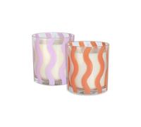 Portico Designs Ltd Flawsome Set of 2 Scented Candles Portico Designs Ltd Multicolor