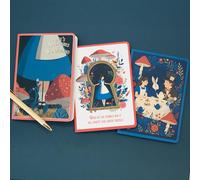 Portico Designs Ltd Reading Room Alice's Adventures in Wonderland set of 3 Notebooks