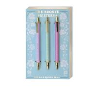 Portico Designs Ltd Reading Room The Bronte Sisters Quotes Set of 3 Metal Pens