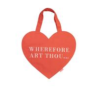 Portico Designs Ltd The Reading Room Romeo & Juliet Embroider Tote Bag - Red Portico Designs Ltd Red