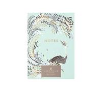 Portico Designs Sara Miller Notes Notebook - Lined Pages with Botanical Bird Design & Ribbon Bookmark