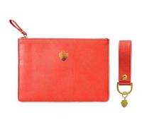 Portico Designs Sky + Miller Strawberry Cosmetic Bag & Key Ring Set - Coral