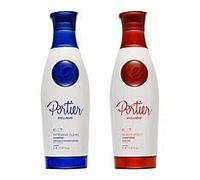Portier Brazilian Keratin Straightening Exclusive Blowout Hair Progressive Brush VIP Shampoo & Mask (Formol Free) 1 L of Each