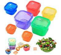 Portion Control Container Kit,21 Day Fix Containers And Food Plan,Multicolor Coded Containers,Meal Prep System Storage Containers,BPA Free Weight Loss Food Containers For Double Diet Plan(Square 7PCS)