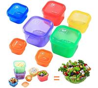 Portion Control Container Kit,21Day Fix Containers And Food Plan,Multi Color Coded Containers,Meal Prep System Storage Containers,BPA Free Weight Loss Food Containers For Double Diet Plan(Square 7PCS)