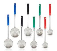 Portion Control Serving Spoons, Serving Utensil Set - Bariatric Surgery Must Haves - 8 Serving Utensils - Gastric Sleeve, Weight Loss, Home Cooking, Bariatric Measuring - 4 Solid and Perforated
