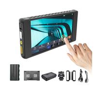 Portkeys PT6 Camera Field Monitor 5.2" 600nit Touchscreen Camera Monitor Vertical Shooting Stretch 3D LUT Output Wide Color Gamut New Peaking RGB Waveform for DSLR with NP-F550 Battery