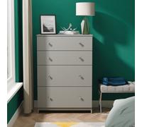 Portland 4 Drawer Deep Chest Of Drawers In Uniform Grey & Dusk Grey (Ready Assembled)