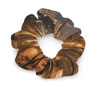 Portland at Night Hair Scrunchies for Women No Damage, Soft Elastic Hair Ties with Fashionable Printed Patterns, Satin Scrunchy Hairbands for Ponytail, Bun, Workout & Sleep