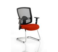 Portland Cantilever Bespoke Colour Seat Tabasco Orange