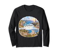 Portland England, Europe, Island, Cruise Port Long Sleeve T-Shirt