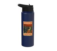 Portland Frog Mascot Protest Frogs Together Strong Men Women Stainless Steel Insulated Water Bottle