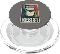 Portland Frog Protest Resist Distressed Retro Political Art PopSockets PopGrip for MagSafe