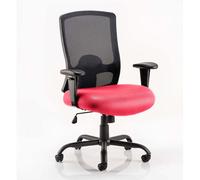 portland hd black back office chair with bergamot cherry seat