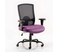 portland hd black back office chair with tansy purple seat
