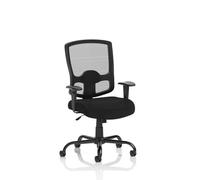 Portland HD Task Operator Chair Black Mesh With Arms