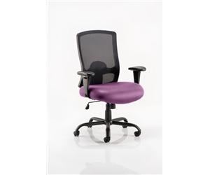 Portland HD Task Operator Chair Purple Colour Seat With Arm
