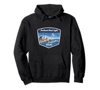 Portland Head Light Maine Lighthouse Coastal Ocean Travel Pullover Hoodie