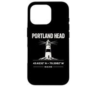 Portland Head Lighthouse Maine Coordinates Design Case for iPhone 16 Pro