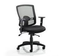 portland ii black back office chair with black seat