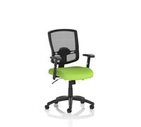 Portland II Mesh Back With Height Adjustable Arms Bespoke Colour Seat Myrrh Green
