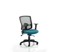 Portland II Task Operator Chair With Kingfisher Colour Seat