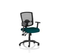 Portland III Mesh Back With Height Adjustable Arms Bespoke Colour Seat Maringa Teal