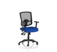 Portland III Mesh Back With Height Adjustable Arms Bespoke Colour Seat Stevia Blue