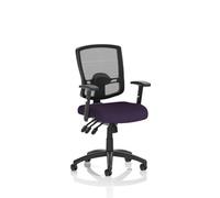 Portland III Mesh Back With Height Adjustable Arms Bespoke Colour Seat Tansy Purple