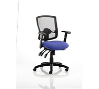 Portland III Task Operator Chair Black Mesh Back Serene Col
