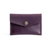 Portland Leather Goods Mini Envelope Wallet for Women - Handmade from the Finest Full-Grain Hides - Features Two Interior Pockets with Secure Snap Closure, Plum