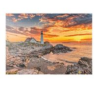 Portland Lighthouse At Sunrise In New England, Maine, USA - Premium 1000 pieces Puzzle - MyPuzzle special collection from Puzzle Galaxy