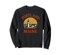 Portland Lighthouse Bird House Maine Sweatshirt