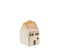 Portland Living 10cm Burnt Orange LED House Ceramic Warm Glow Rustic Home Decor Accent
