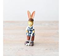Portland Living Jasper Rabbit Golf Figurine 14.5cm - Golfing Bunny Ornament, Novelty Animal Decor Gift for Golf Lovers & Collectors