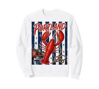 Portland Lobster Maine Coastal Nautical Sweatshirt