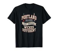 Portland Maine Not Oregon Wicked Different Coastal Lobster T-Shirt