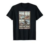 Portland Maine not Oregon Wicked Different Funny East Coast T-Shirt