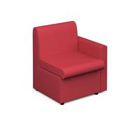 Portland Modular Soft Seating, Reception Chair With Left Arm, Present