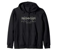 Portland Oregon Bohemian Zip Hoodie