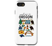 Portland Oregon Old Town Nature Icons Design Case for iPhone SE (2020) / 7/8