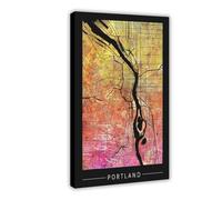 Portland, Oregon Poster Canvas Poster Bedroom Decor Landscape Office Room Decor Gift 20x30inch(50x75cm)