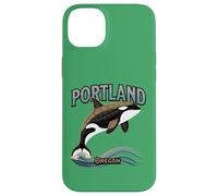 Portland Oregon Whale Ocean Coast Art Case for iPhone 14 Plus