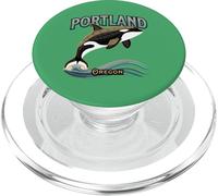 Portland Oregon Whale Ocean Coast Art PopSockets PopGrip for MagSafe