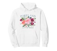 Portland Oregon Women Rose Lovers Gardeners Pullover Hoodie