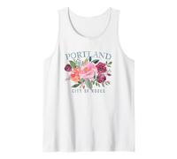 Portland Oregon Women Rose Lovers Gardeners Tank Top
