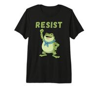 Portland Resist Frog Peaceful Resistance Frog Protest 2025 Premium T-Shirt