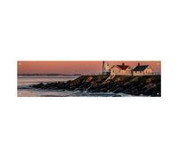 Portland River Lighthouse Sunrise Large Party Banner Sign Wall Hanging Backdrop Banner Birthday Party Backdrops For New Year Graduation Wedding Birthday Party Decor 120x30cm